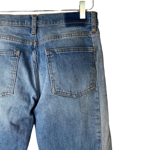 Zara Women Two Toned Premium Denim Collection Crop Ankle Jeans Size 4 - Picture 6 of 12